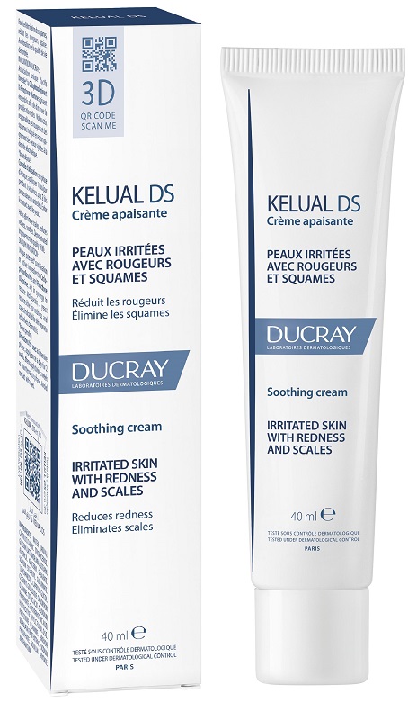 Ducray KELUAL DS Crema Lenitiva Viso Anti Squame 40 ml